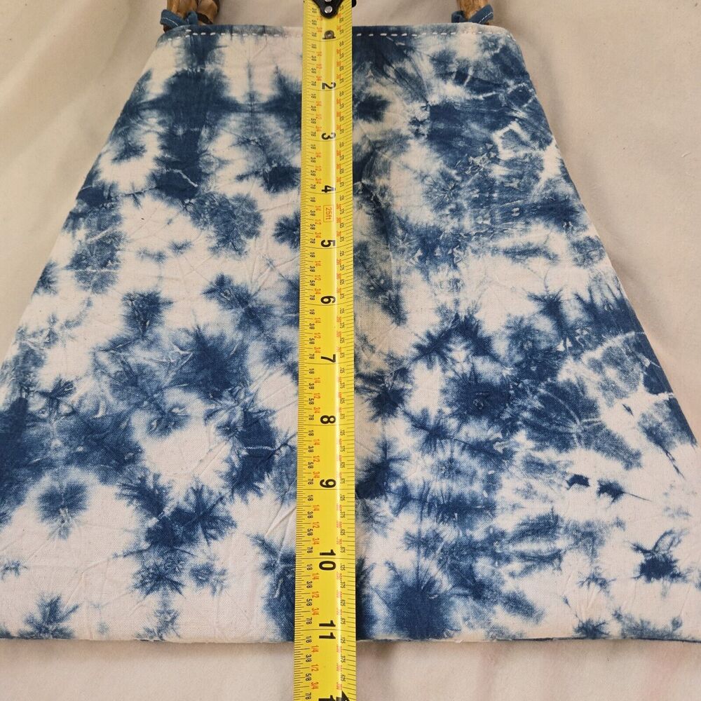 Art To Wear Boho Bamboo Purse Women Tie Dye Bag Cottage Festival Fairy Style - Picture 7 of 11